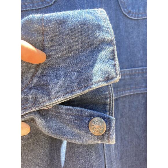 BIGMAC Denim Jumpsuit Coverall 70s Vintage Men's Work Wear - Picture 3 of 11